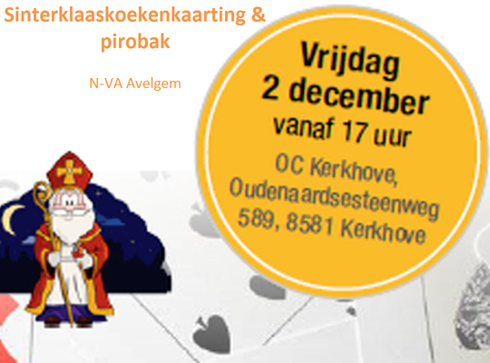 Sinterklaaskoekenkaarting en pirobak 2 dec 2016 - OC Kerkhove