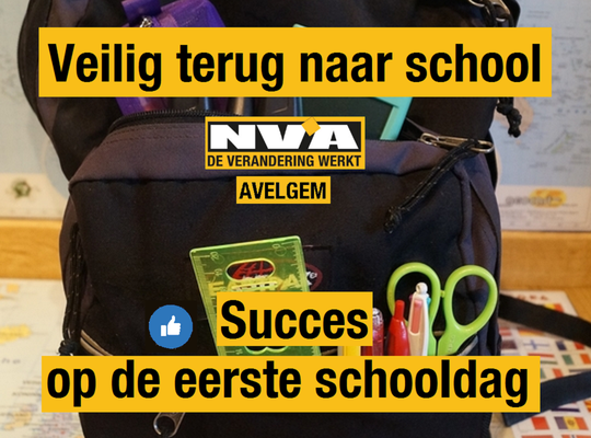 N-VA Avelgem - Eerste schooldag 2020 N-VA Avelgem - Eerste schooldag 2020