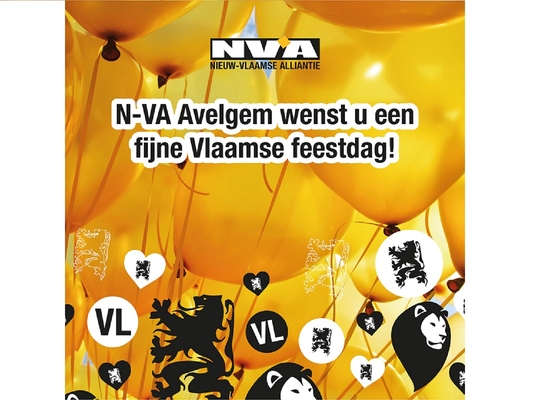 N-VA Avelgem wenst iedereen een fijne Vlaamse feestdag toe.