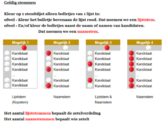 Geldig stemmen op zondag 13 oktober '24