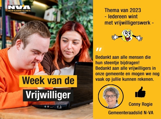Week van de Vrijwilliger 2023: van 25 februari tot en met 5 maart Week van de Vrijwilliger 2023: van 25 februari tot en met 5 maart