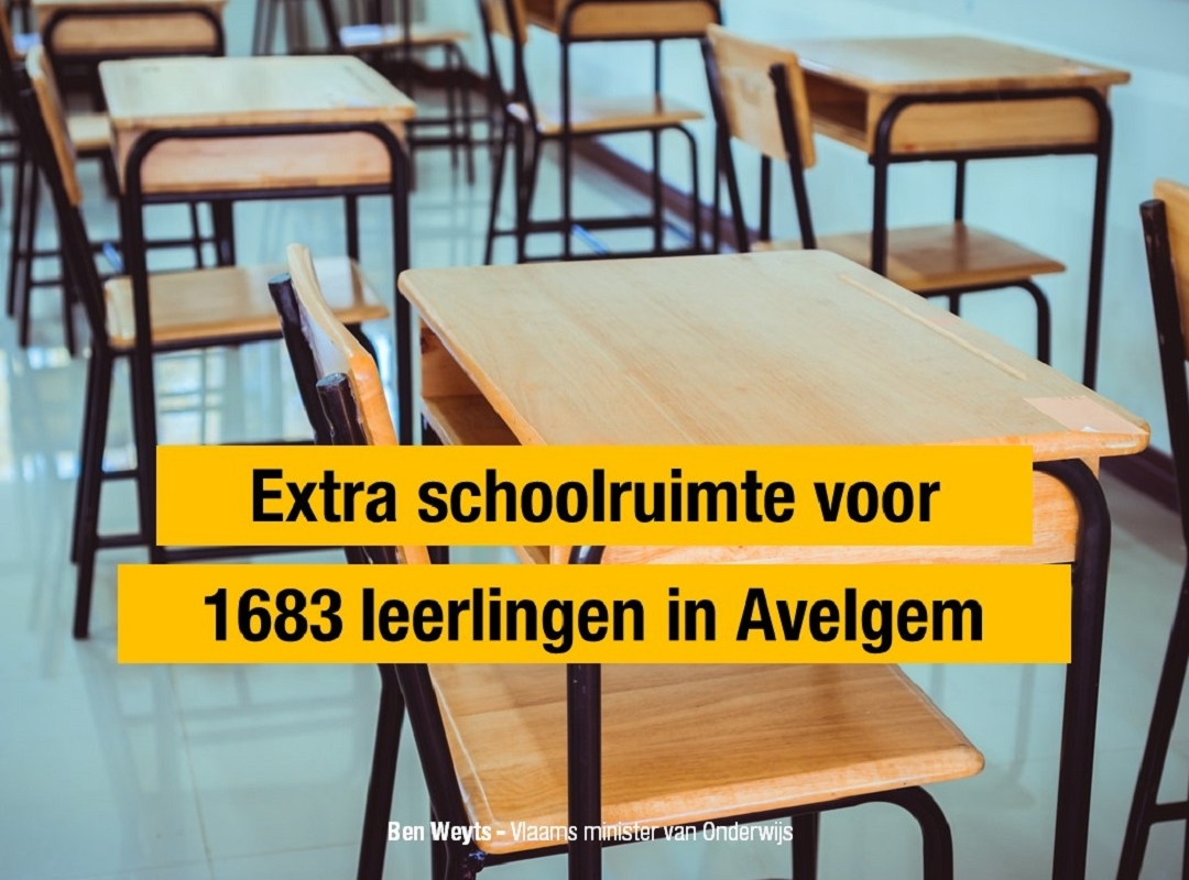 N-VA Avelgem - 1683 nieuwe schoolbanken in Avelgem dankzij huurondersteuning